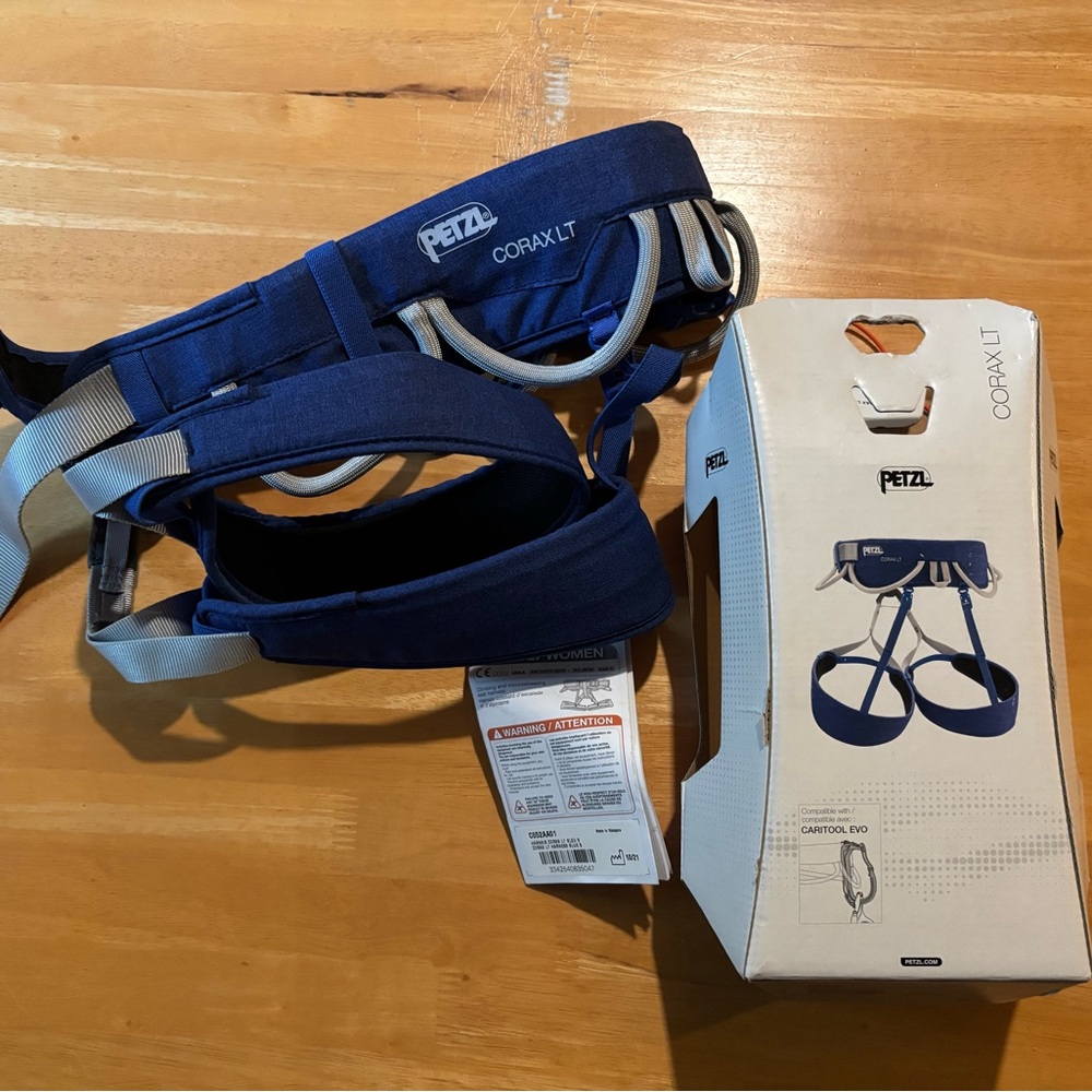 PETZL CORAX LT Women's Climbing Harness -  Blue